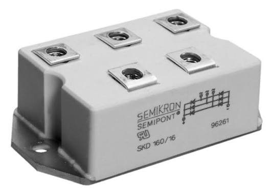 Ponte Retificadora Trifasica Semikron Skd160/16 160a 1600v